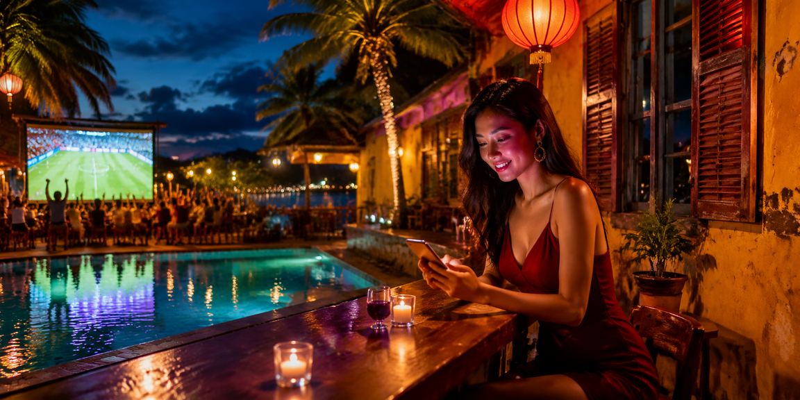 Khách hàng nạp tiền trên ứng dụng xs3mie tại Hội An với giao diện tối neon độc đáo